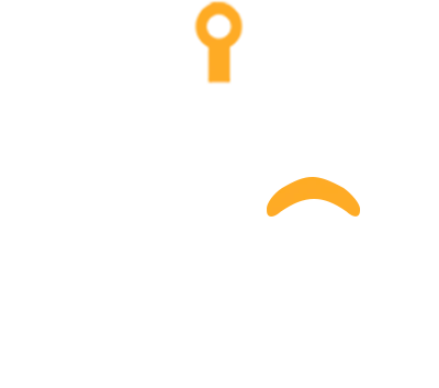 A friendly mascot welcomes you